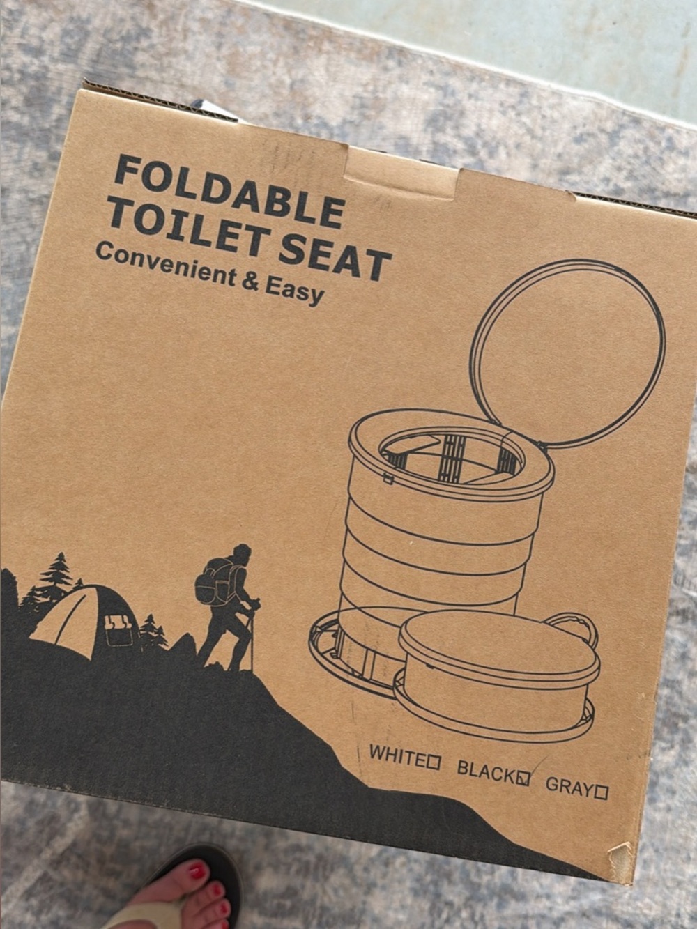 Foldable Camping Toilet New In Box